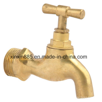 Bibcock de cobre amarillo de la alta calidad para la pipa de agua